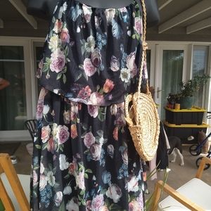 US 14 Semi Modest Flutter Dress & Bag